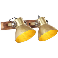 vidaXL Industrial Wall Lamp Brass 45x25 cm E27