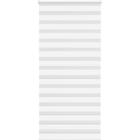 vidaXL Zebra Blind White 105x230 cm Fabric Width 100.9 cm Polyester