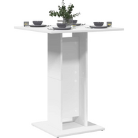 vidaXL Bistro Table White 60x60x75 cm Engineered Wood