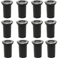 vidaXL Outdoor Ground Lights 12 pcs Round