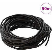 vidaXL Leather Cord Dark Brown Ø3 mm x 50 m Leather