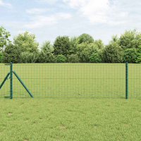 vidaXL Fence Post 52 pcs Green 3.2 x 3.2 x 120 cm