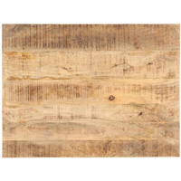 vidaXL Table Top Solid Mango Wood 25-27 mm 80x60 cm