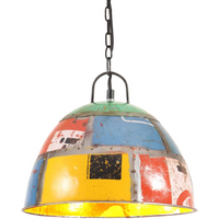 vidaXL Industrial Vintage Hanging Lamp 25 W Multicolour Round 31cm E27