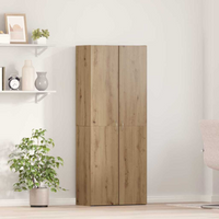 vidaXL Office Cabinet Artisan Oak 60 x 32 x 152.5 cm Engineered Wood
