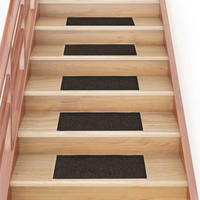 vidaXL Stair Mats Self-adhesive 30 pcs 60x25 cm Dark Brown Rectangular
