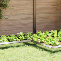 vidaXL Snail Fence 4 pcs Silver 10 x 10 x 25 cm Galvanised Steel
