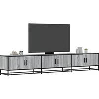 vidaXL TV Cabinet Grey Sonoma 240x35x41 cm Engineered Wood