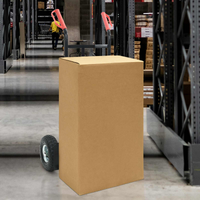 vidaXL Hand Trolley Black and Red 57 x 46 x 113 cm Steel