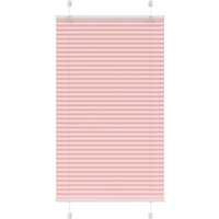 vidaXL Pleated Blind Pink 80x100 cm Fabric Width 79.4 cm Polyester