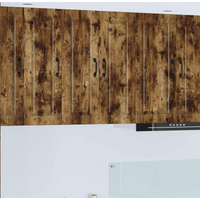 vidaXL Kitchen Cabinet with Shelf 2 pcs Smoked Oak 30 x 31 x 80 cm