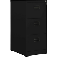 vidaXL Filing Cabinet Black 46x62x102.5 cm Steel
