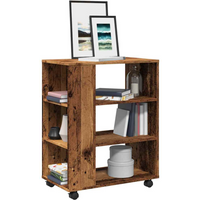 vidaXL Rolling Cabinet Old Wood 60x35x75 cm Engineered Wood