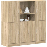 vidaXL 3 Piece Kitchen Cabinet Set Sonoma Oak Engineered Wood
