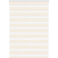 vidaXL Zebra Blind Marble Beige 110x100 cm Fabric Width 105.9 cm Polyester