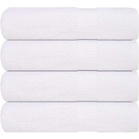 vidaXL Hand Towels "FROGN" 4 pcs White 50x100 cm 360 gsm