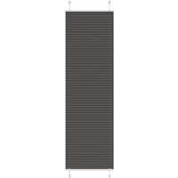 vidaXL Pleated Blind Black 60x200 cm Fabric Width 59.4 cm Polyester