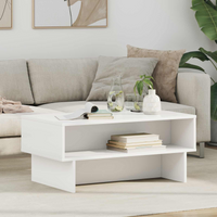 vidaXL Coffee Table White 80 x 46 x 35 cm Engineered Wood