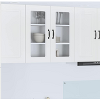 vidaXL Kitchen Cabinet Kalmar High Gloss White 80 x 31 x 80 cm