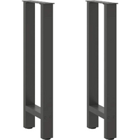 vidaXL Console Table Legs Anthracite 2 pcs 28x(72-73) cm Steel