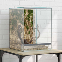 vidaXL Terrarium with Storage Transparent 30 x 30 x 40 cm Glass