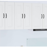 vidaXL Kitchen Cabinet Kalmar 2 pcs High Gloss White 30 x 31 x 80 cm