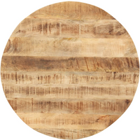 vidaXL Table Top Solid Mango Wood Round 15-16 mm 80 cm