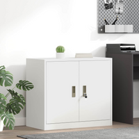 vidaXL Storage Cabinet White 80 x 40 x 70 cm Steel