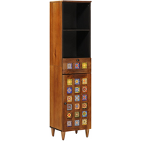 vidaXL Bathroom Cabinet with Drawer with Shelf Walnut 38 x 33 x 160 cm