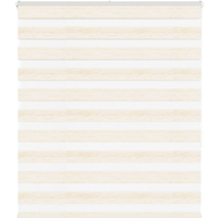 vidaXL Zebra Blind Marble Beige 135x150 cm Fabric Width 130.9 cm Polyester