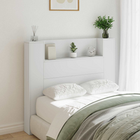 vidaXL Headboard White 120 x 16.5 x 103.5 cm Engineered Wood