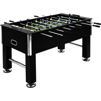vidaXL Football Table Steel 60 kg 140x74.5x87.5 cm Black