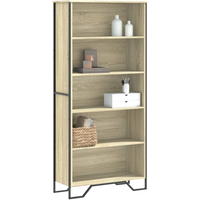 vidaXL Book Cabinet Sonoma Oak 80x31x169 cm Engineered wood