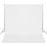 vidaXL Backdrop Support System 600x300 cm White