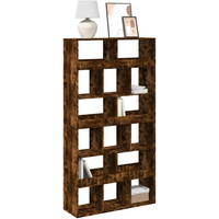 vidaXL Bookcase Smoked Oak 100x33x187.5 cm Engineered Wood