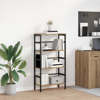 vidaXL Bookshelf Artisan Oak 60 x 29.5 x 115 cm Engineered Wood