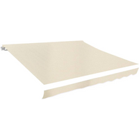 vidaXL Awning Top Sunshade Canvas Cream 4 x 3 m