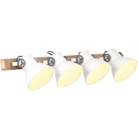 vidaXL Industrial Wall Lamp White 90x25 cm E27
