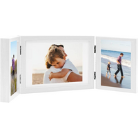 vidaXL Trifold Photo Frame Collage White 28x18 cm+2x