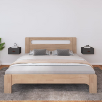 vidaXL Wall-mounted Bedside Cabinets 2 pcs Grey 40x29.5x22 cm