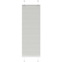 vidaXL Pleated Blind Light Grey 40x150 cm Fabric Width 39.4 cm Polyester