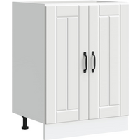 vidaXL Sink Base Cabinet Lucca White Engineered Wood