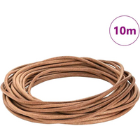 vidaXL Leather Cord Brown Ø5 mm x 10 m Leather
