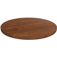 vidaXL Round Table Top Dark Brown Ø30x1.5 cm Treated Solid Wood Oak