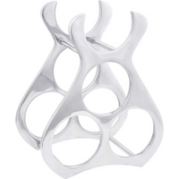 vidaXL Wine Rack Silver 23 x 14 x 28 cm Aluminium