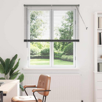 vidaXL Venetian Blinds Manual Dark Grey 175 x 115 cm Aluminium