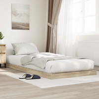 vidaXL Floor Bed Frame Sonoma 86.5 x 190 cm Engineered Wood