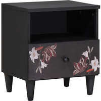 vidaXL Bedside Table Brown 40 x 33 x 46 cm Solid Mango Wood