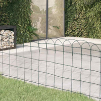 vidaXL Garden Border Fence Powder-coated Iron 25x0.65 m