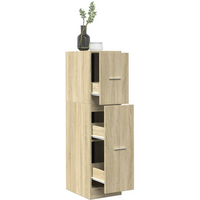 vidaXL Apothecary Cabinet Sonoma Oak 30x41x118 cm Engineered Wood